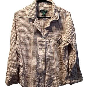 Lauren Ralph Lauren Men’s Plaid flannel Pajama Set